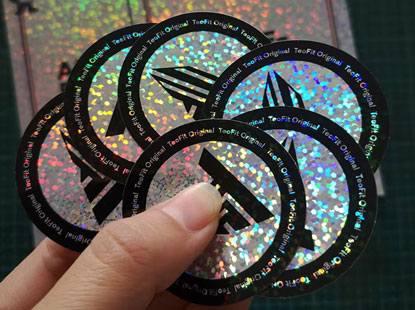 holographic label sticker