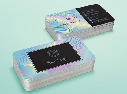 holographic visiting card